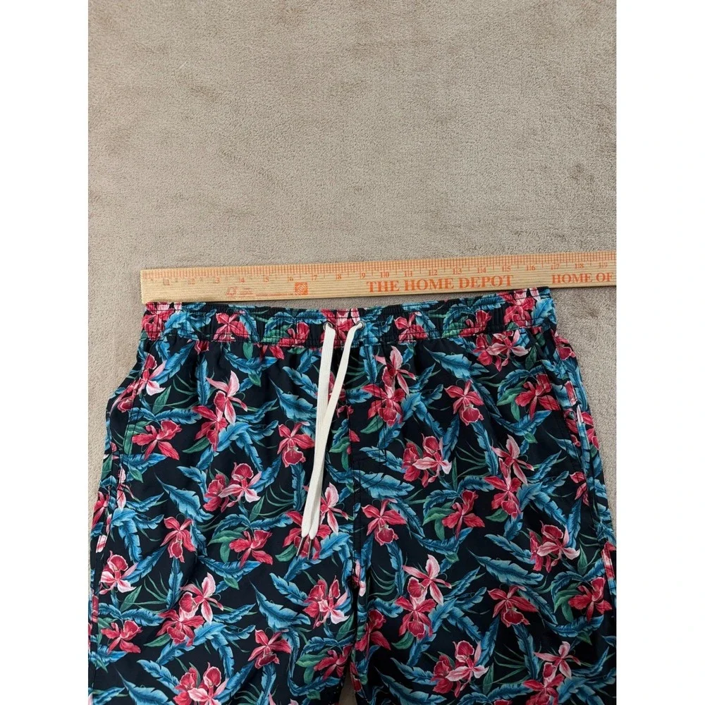 Fair‎ Harbor Swim trunks Shorts Men's XL Colorful Botanical Print AOP Lined EUC